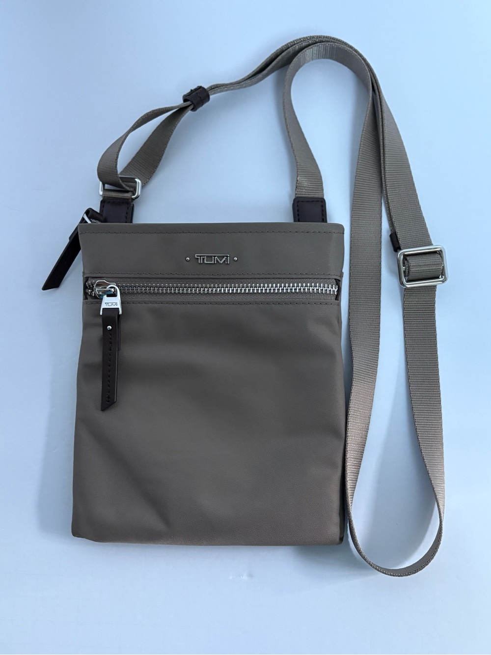 TUMI Voyageur Tula Nylon Crossbody Travel Bag - Mink Taupe -NWOT